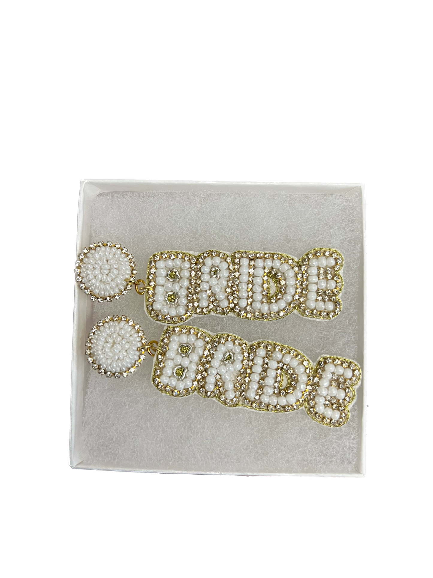 Beaded Bride Earrings