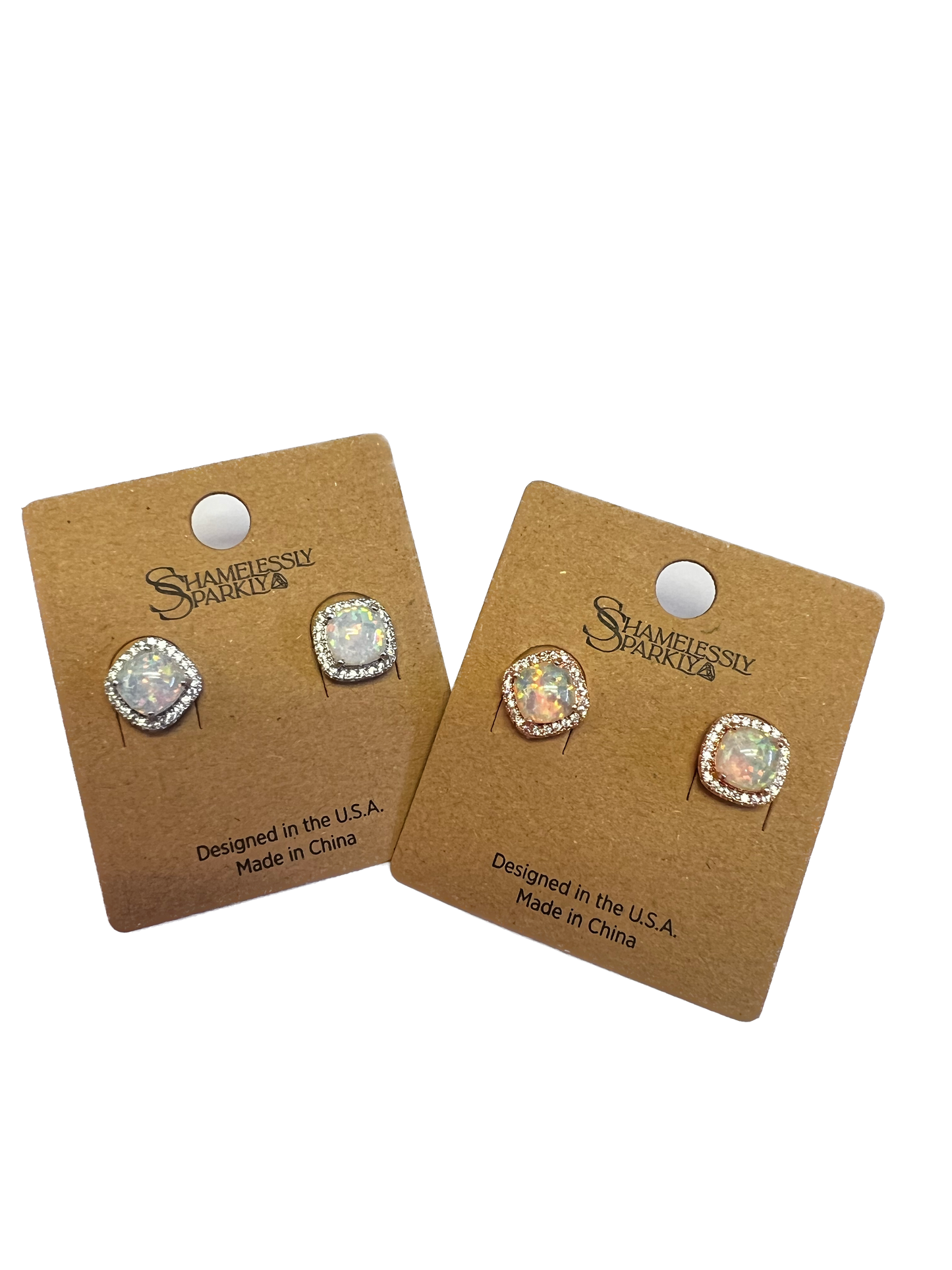 Rhinestone Stud Earrings