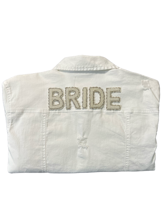 Bride White Jean Jacket